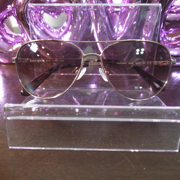 kate spade Accessories - LIKE NEW Kate Spade Goldtone Aviator Sunglasses